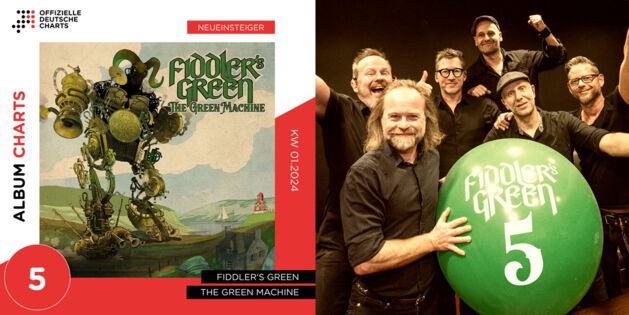 THE GREEN MACHINE at #5 in the German album charts!